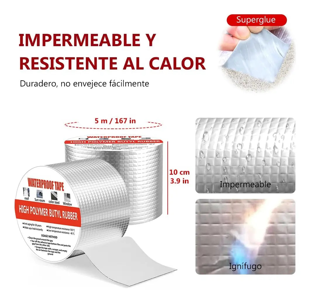 Pack de cintas anti goteras 5cm x 10mtrs.