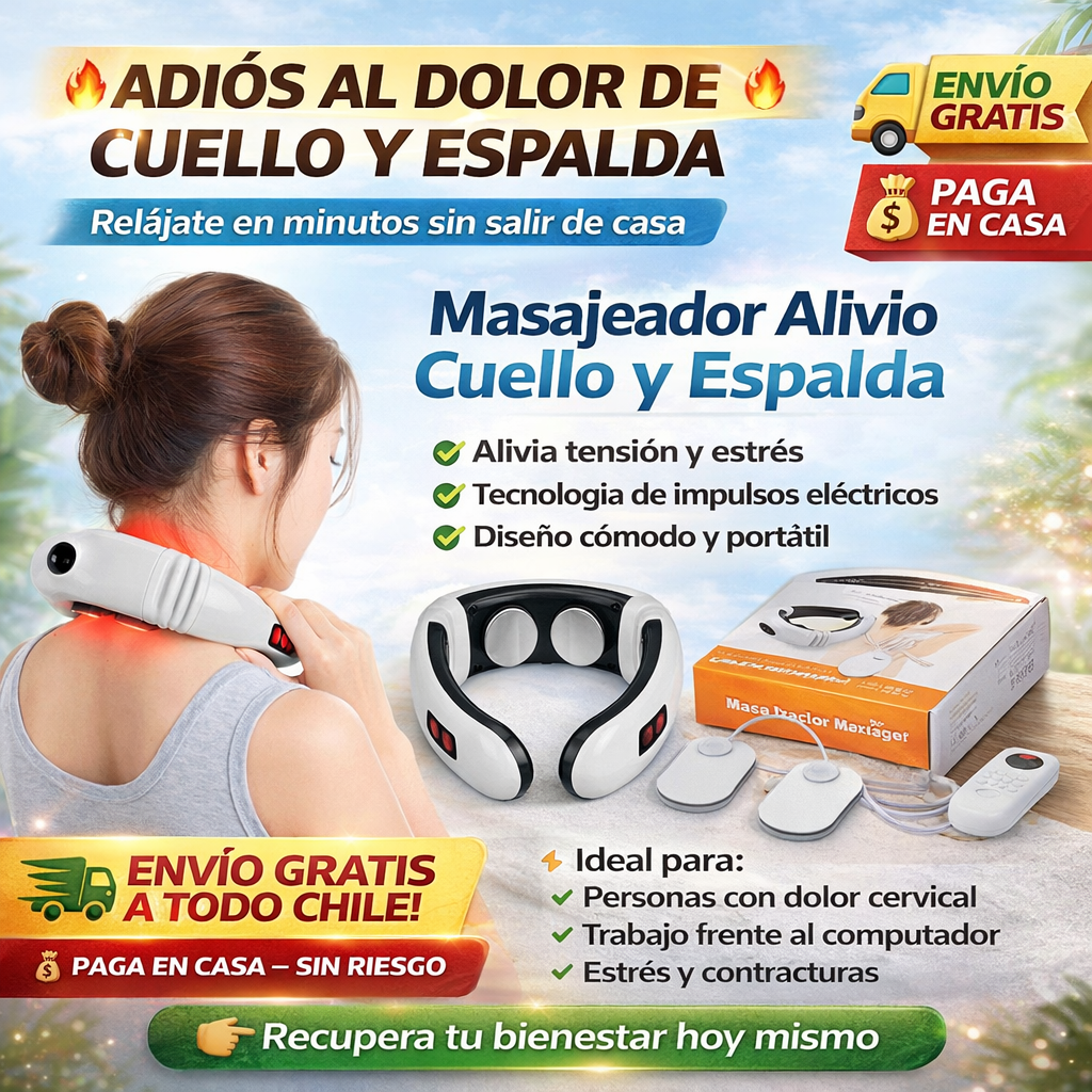 Masajeador alivio cuello y espalda