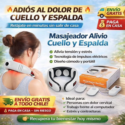 Masajeador alivio cuello y espalda