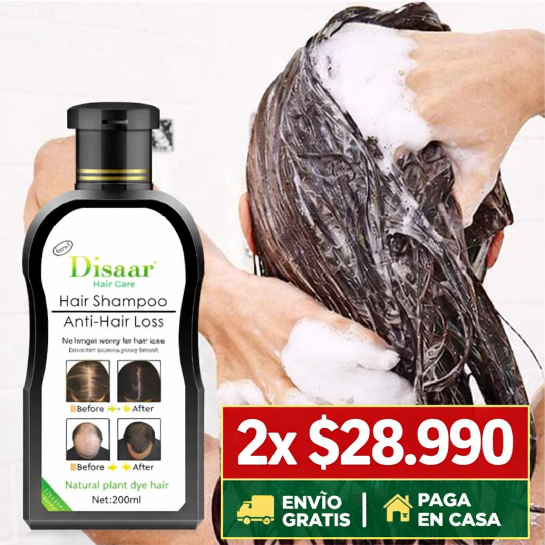 2 Shampoo Anticaida Unisex Hair Care Disaar 200 M